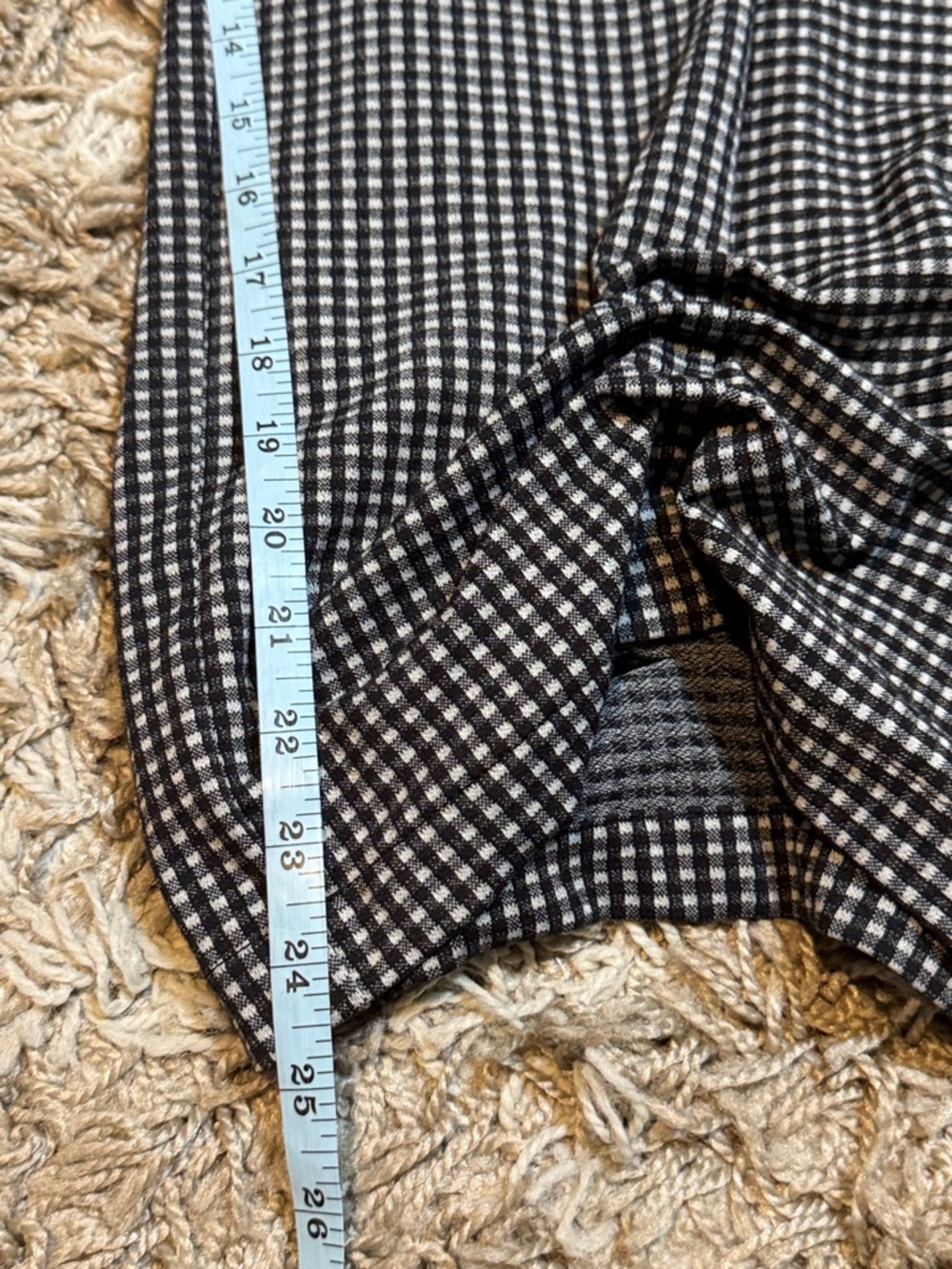 NWT XIAO Black & Gray Gingham Lantern Lagenlook Pants size Medium - Picture 11 of 12